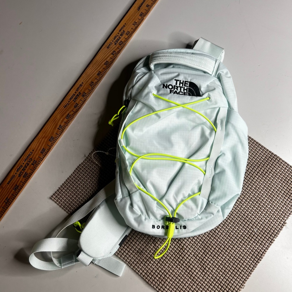 The North Face Borealis Sling Bag Mint Green Neon Yellow Crossbody Backpack